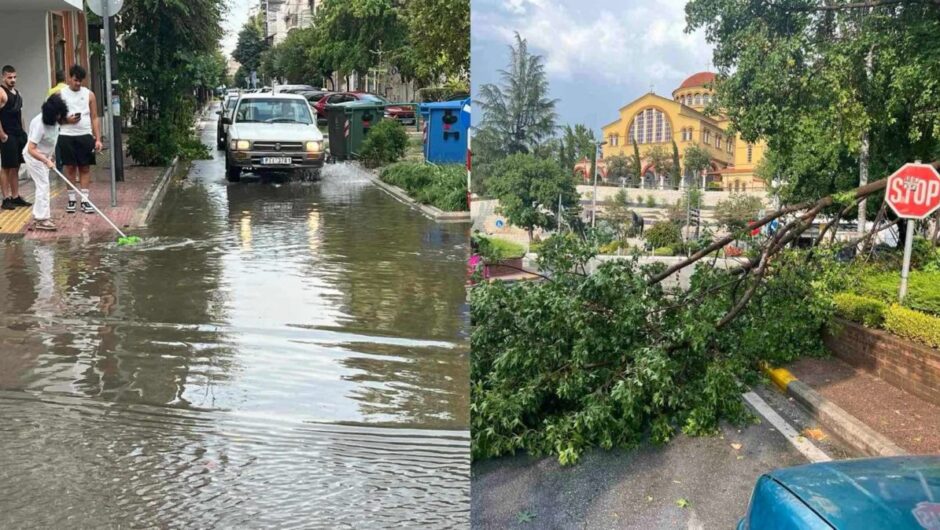 Η σφοδρή κακοκαιρία έπληξε Θεσσαλία, Πέλλα και Κοζάνη – Χαλάζι και καταιγίδες, δείτε βίντεο