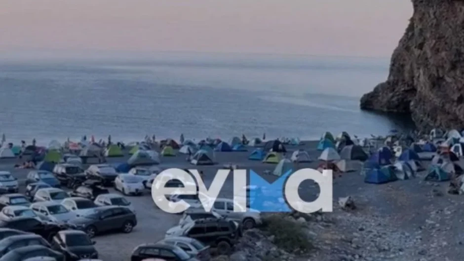 Εύβοια: Ακόμη μία παραλία «χάθηκε» από τις σκηνές (βίντεο)