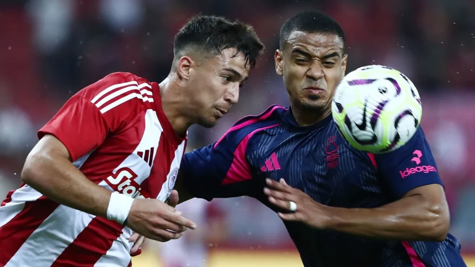 Ολυμπιακός: Φιλική ήττα με 3-4 από τη Νότιγχαμ Φόρεστ στο Καραϊσκάκη