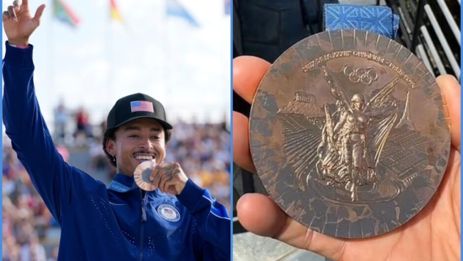 «Άρχισε να φθείρεται»: Ολυμπιονίκης δείχνει πώς έγινε το μετάλλιό του μία εβδομάδα μετά την κατάκτηση (Video)