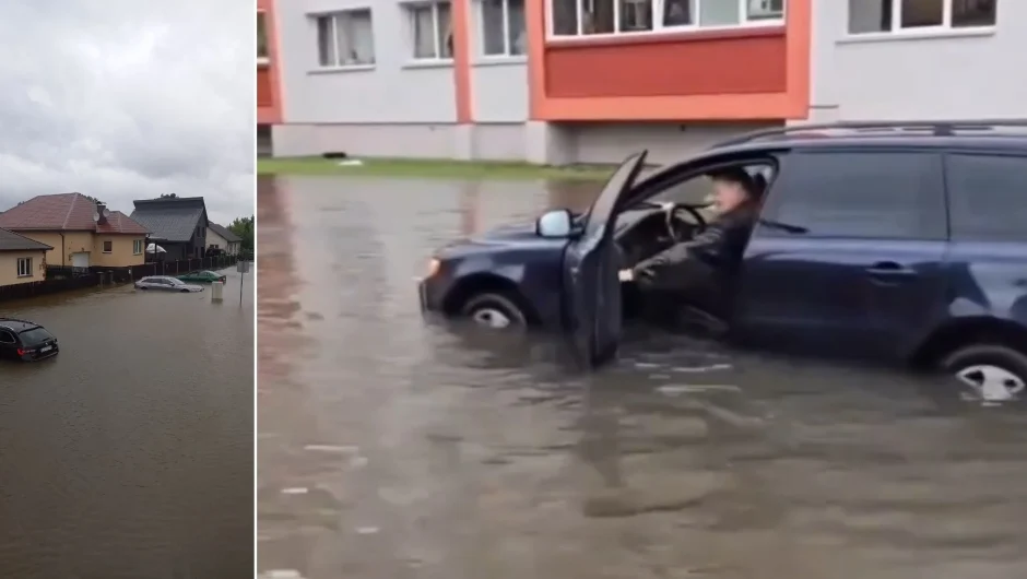 Κάτω από το νερό η κεντρική Λετονία λόγω βροχοπτώσεων – «Κολυμπούν πάπιες στους δρόμους»