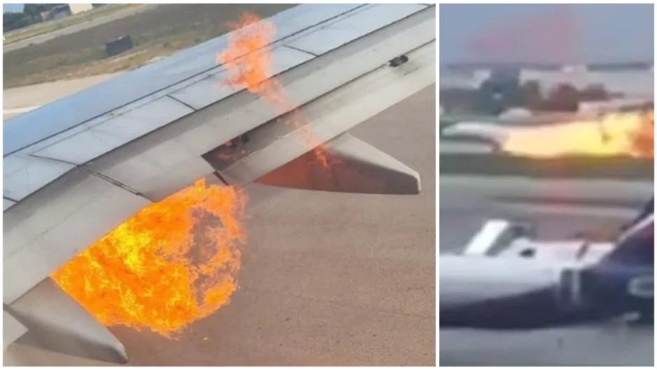 Τρόμος στον αέρα για 200 επιβάτες της Ryanair – Έπιασε φωτιά ο κινητήρας του Boeing και αναγκάστηκαν να το εκκενώσουν (Video)