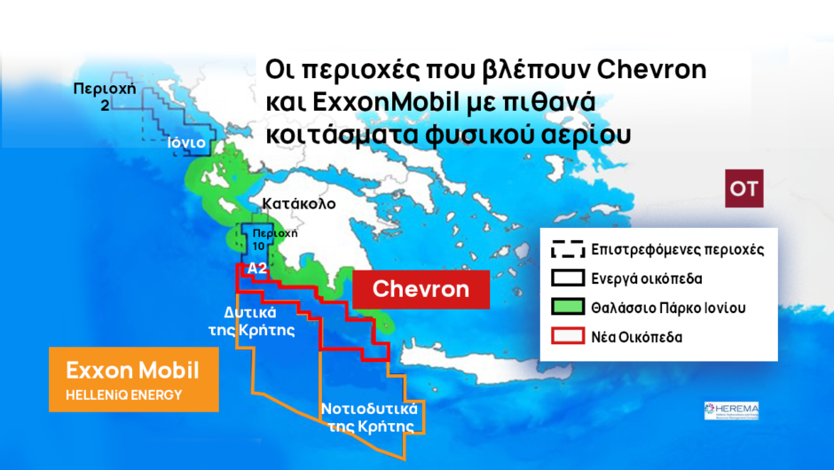 Υδρογονάνθρακες: Η ώρα για τη Chevron, η σιγή ασυρμάτου από ExxonMobil