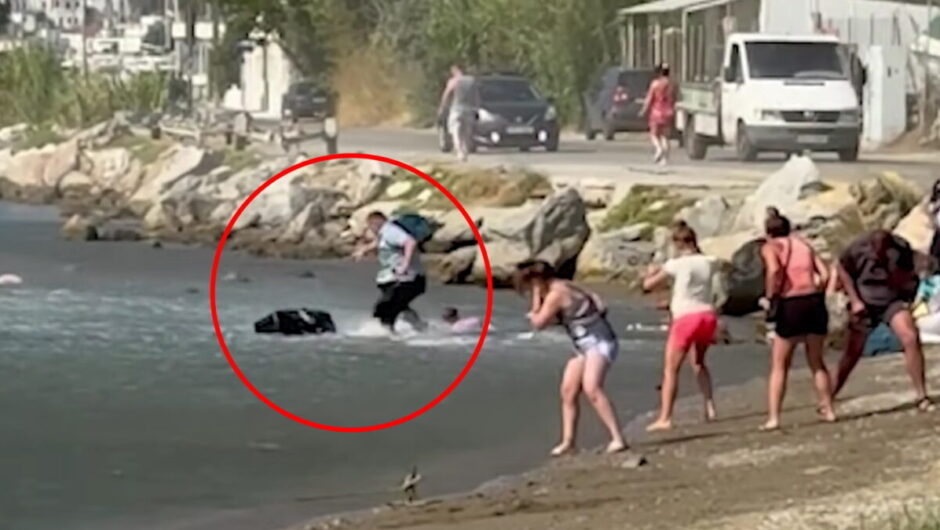 Τουρμπίνες αεροσκάφους στη Σκιάθο «πέταξαν» βαλίτσες τουριστών στη θάλασσα – Δείτε βίντεο