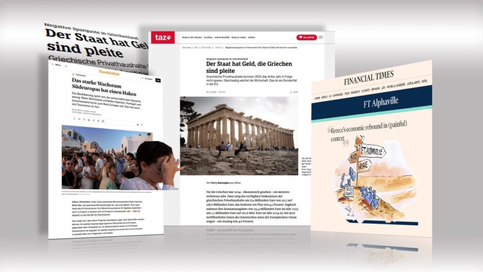 Xαστούκι από την taz στην κυβέρνηση Μητσοτάκη: «Το κράτος έχει χρήματα αλλά οι Έλληνες είναι χρεοκοπημένοι»