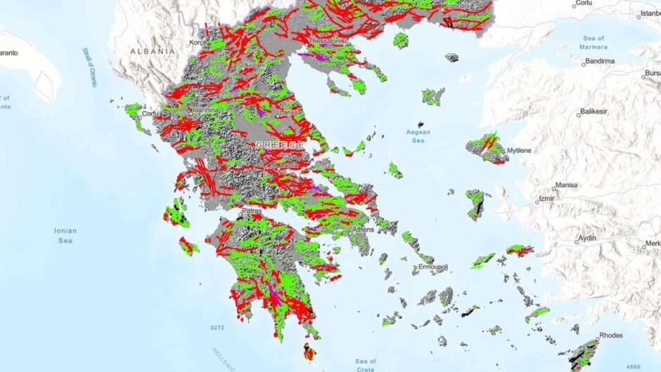 Σεισμοί: Ο νέος χάρτης της Ελλάδας – Πάνω από 2.000 τα ενεργά ρήγματα, πού βρίσκονται