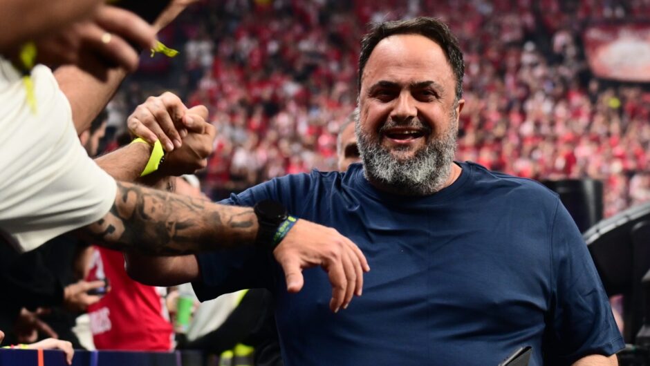 Final four: Επεισόδιο μεταξύ Βαγγέλη Μαρινάκη και Γρηγόρη Δημητριάδη μέσα στο ΟΑΚΑ [βίντεο]